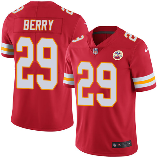 Men's Elite Eric Berry Nike Jersey Red - #29 Rush NFL Kansas City Chiefs